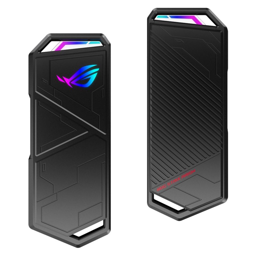 ROG Strix Arion Lite SSD外接盒內建獨家ASUS Aura Sync燈效。